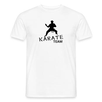 Équipe de karaté - T-shirt homme - blanc - Devant - AI Model Male 178 dark (178cm)