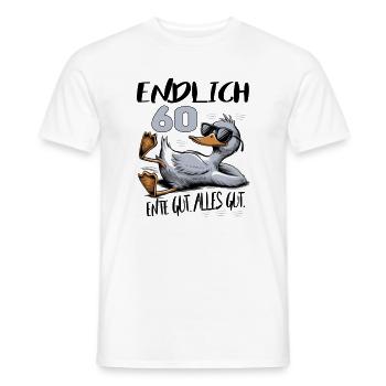 Geburtstag Ente Gut Alles Gut 60 Jahre - Männer T-Shirt - Weiß - Vorne - AI Model Male 178 dark (178cm)