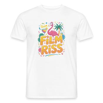Mallorca Team Filmriss Party JGA Partycrew Malle - Men's T-Shirt - white - Front - AI Model Male 178 dark (178cm)