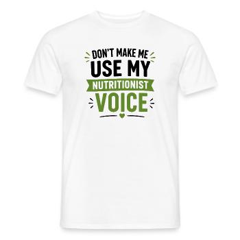 Registered Dietitian Nutritionist Gift - Men's T-Shirt - white - Front - AI Model Male 178 dark (178cm)