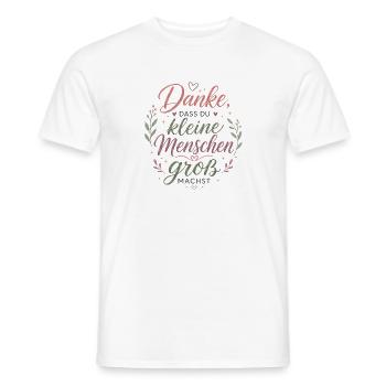Danke, dass du Kleine groß machst Erzieherin - Männer T-Shirt - Weiß - Vorne - AI Model Male 178 dark (178cm)
