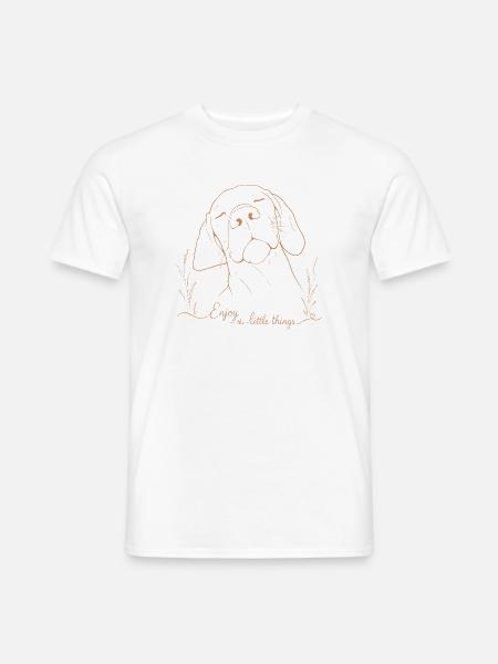 Genieße die kleinen Dinge Vizsla Dog - Männer T-Shirt - Weiß