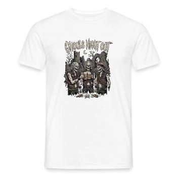 Halloween Rocker Zombie - Men's T-Shirt - white - Front - AI Model Male 178 dark (178cm)