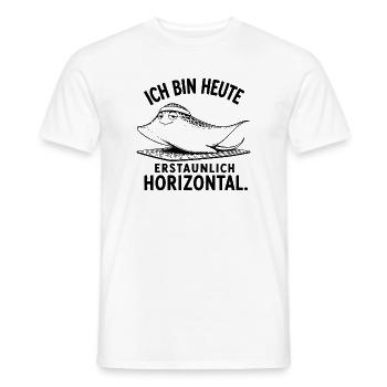 Pilates-Rochen | Lustiger Pilates Spruch | Fitness - Männer T-Shirt - Weiß - Vorne - AI Model Male 178 dark (178cm)