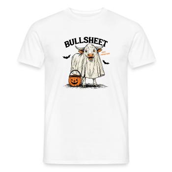Halloween Cow Costume Funny Pun Animal Fans - Men's T-Shirt - white - Front - AI Model Male 178 dark (178cm)