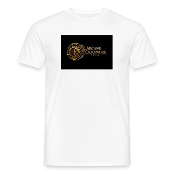 logga_arcclockwork - T-shirt homme - blanc - Devant - AI Model Male 178 dark (178cm)