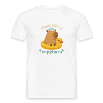 Flotte comme un capybara - T-shirt homme - blanc - Devant - AI Model Male 178 dark (178cm)