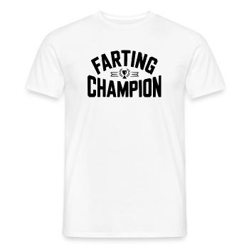 Champion des pets - T-shirt homme - blanc - Devant - AI Model Male 178 dark (178cm)