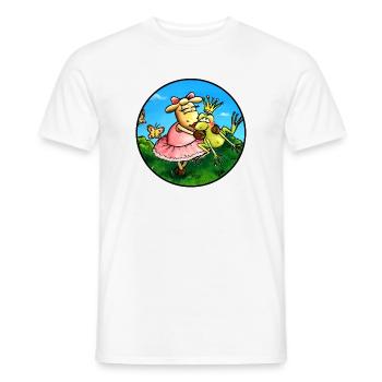 Sheep Frog Prince - Men's T-Shirt - white - Front - AI Model Male 178 dark (178cm)