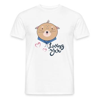 Nounours - T-shirt homme - blanc - Devant - AI Model Male 178 dark (178cm)