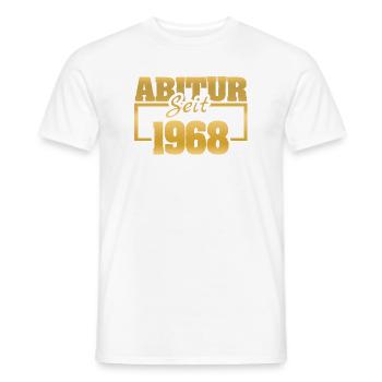 Pas d’école en 1968 - T-shirt homme - blanc - Devant - AI Model Male 178 dark (178cm)