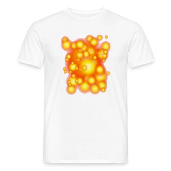 Glowing Orbens - Men's T-Shirt - white - Front - AI Model Male 178 dark (178cm)