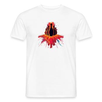 Retro Bowling - Men's T-Shirt - white - Front - AI Model Male 178 dark (178cm)