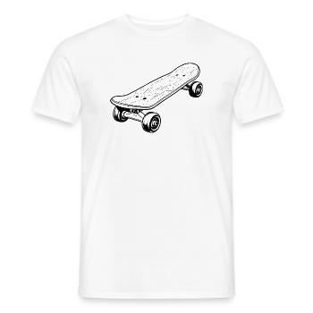 Graphismes de skateboard - T-shirt homme - blanc - Devant - AI Model Male 178 dark (178cm)
