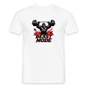 Gorilla Lifter Mode - Men's T-Shirt - white - Front - AI Model Male 178 dark (178cm)