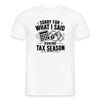 Don d’expert-comptable fiscal pour un professionnel CPA - T-shirt homme - blanc - Devant - AI Model Male 178 dark (178cm)