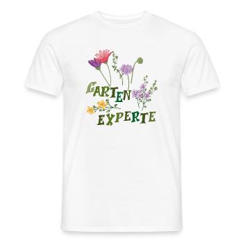 Garden Expert - Men's T-Shirt - white - Front - AI Model Male 178 dark (178cm)