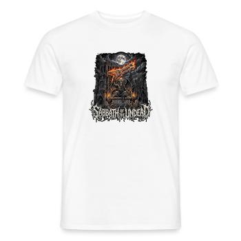 Death Metal Halloween - Men's T-Shirt - white - Front - AI Model Male 178 dark (178cm)