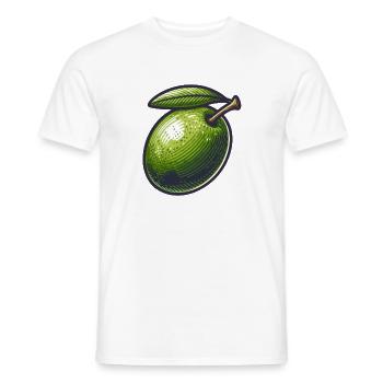 Olivgrüner Vintage-Geist - Männer T-Shirt - Weiß - Vorne - AI Model Male 178 dark (178cm)