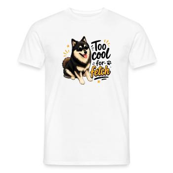 Too Cool Finnish Lapphund - Men's T-Shirt - white - Front - AI Model Male 178 dark (178cm)