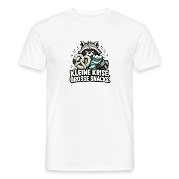 Kleine Krise, große Snacks - Männer T-Shirt - Weiß - Vorne - AI Model Male 178 dark (178cm)