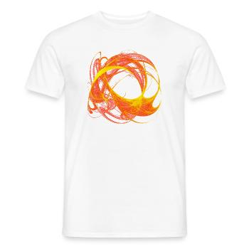 Chaosglut – Théorie du Chaos - T-shirt homme - blanc - Devant - AI Model Male 178 dark (178cm)
