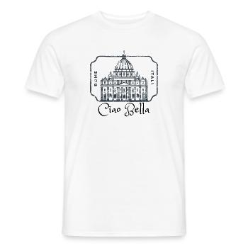 Rome Dome Stamp Heritage - Men's T-Shirt - white - Front - AI Model Male 178 dark (178cm)