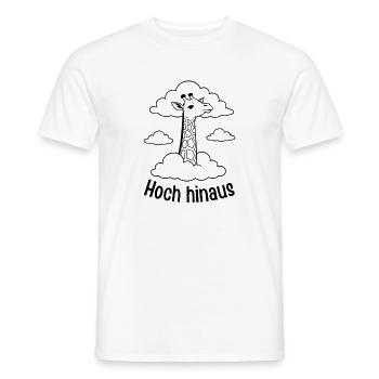 Giraffe hoch hinaus - Männer T-Shirt - Weiß - Vorne - AI Model Male 178 dark (178cm)