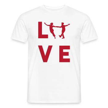 Swing Swing Music - Men's T-Shirt - white - Front - AI Model Male 178 dark (178cm)