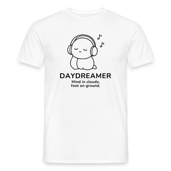 Day Dreamer – Mind in Clouds | Cozy Music Mood - Männer T-Shirt - Weiß - Vorne - AI Model Male 178 dark (178cm)