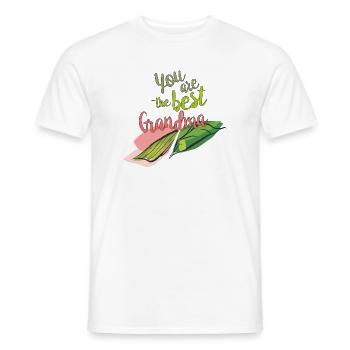You're the best grandma - Men's T-Shirt - white - Front - AI Model Male 178 dark (178cm)