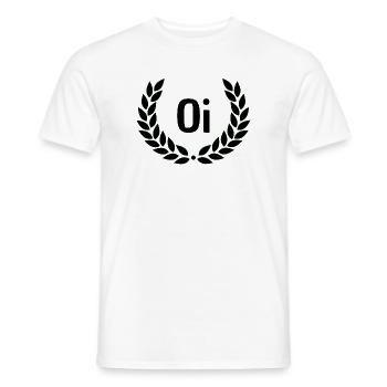 Contour de la couronne de laurier vert - T-shirt homme - blanc - Devant - AI Model Male 178 dark (178cm)