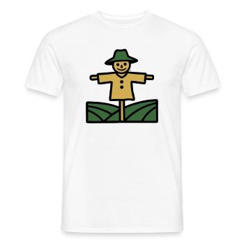 Scarecrow Field Icon - Men's T-Shirt - white - Front - AI Model Male 178 dark (178cm)