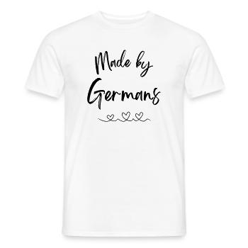 Made by Germans - Men's T-Shirt - white - Front - AI Model Male 178 dark (178cm)