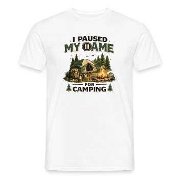 Cadeau de joueur drôle pour l’amateur de jeux vidéo - T-shirt homme - blanc - Devant - AI Model Male 178 dark (178cm)