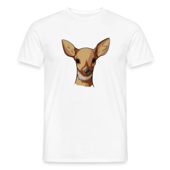 Pastell-Grafik-Wildlederkopf - Männer T-Shirt - Weiß - Vorne - AI Model Male 178 dark (178cm)
