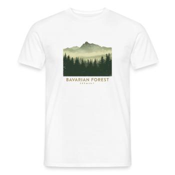 Bavarian Forest | Vintage National Park - Men's T-Shirt - white - Front - AI Model Male 178 dark (178cm)