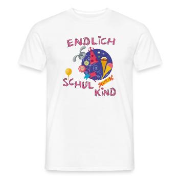 Schulkind Einschulung - Männer T-Shirt - Weiß - Vorne - AI Model Male 178 dark (178cm)