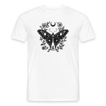 MoonLight Moth  - T-shirt homme - blanc - Devant - AI Model Male 178 dark (178cm)
