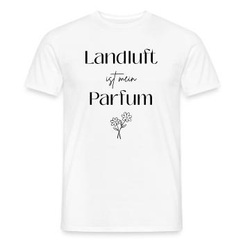 Landluft ist mein Parfum - Männer T-Shirt - Weiß - Vorne - AI Model Male 178 dark (178cm)