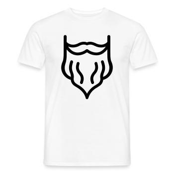 barbe - T-shirt homme - blanc - Devant - AI Model Male 178 dark (178cm)