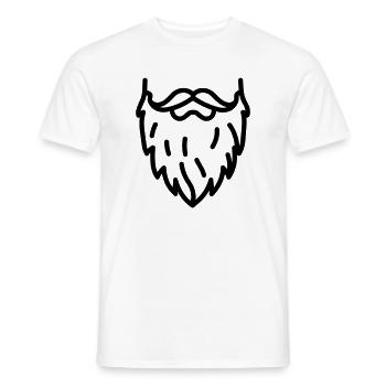 barbe - T-shirt homme - blanc - Devant - AI Model Male 178 dark (178cm)