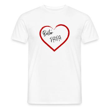 Bester Papa - Männer T-Shirt - Weiß - Vorne - AI Model Male 178 dark (178cm)