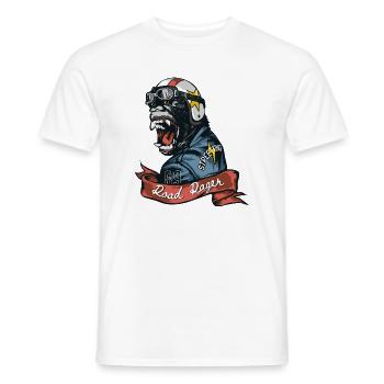Road Ranger Gorilla - Men's T-Shirt - white - Front - AI Model Male 178 dark (178cm)
