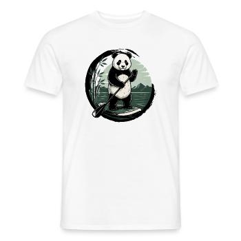  Funny SUP Paddleboard Board Stand Up paddel - Männer T-Shirt - Weiß - Vorne - AI Model Male 178 dark (178cm)
