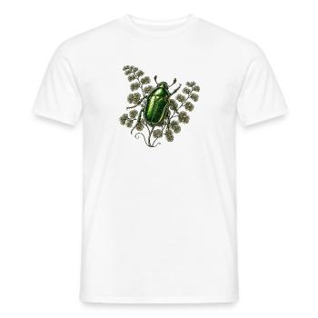 Smaragdkäfer & uralter Farn - Männer T-Shirt - Weiß - Vorne - AI Model Male 178 dark (178cm)