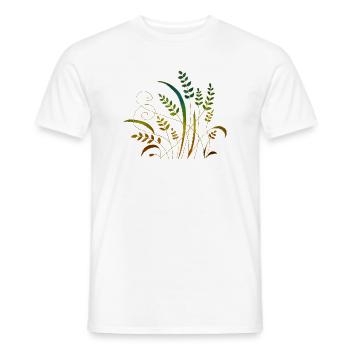 Blumen - Männer T-Shirt - Weiß - Vorne - AI Model Male 178 dark (178cm)