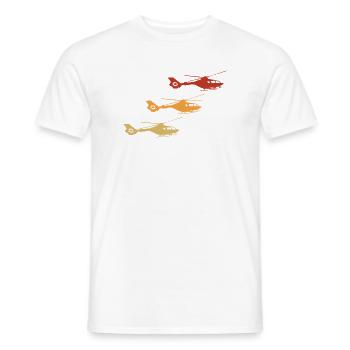 Helicopter Helicopter Vintage - Men's T-Shirt - white - Front - AI Model Male 178 dark (178cm)