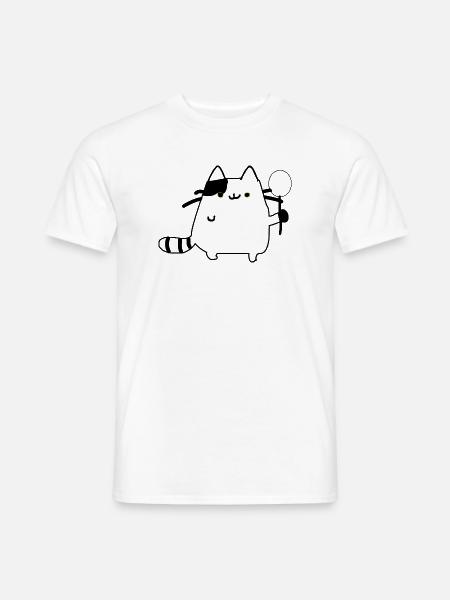 Cute Cat - Männer T-Shirt - Weiß