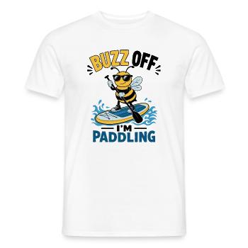  Cartoons SUP Paddleboard Board Stand Up paddel - Männer T-Shirt - Weiß - Vorne - AI Model Male 178 dark (178cm)